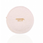 CHANEL Beauty Valge &Uuml;mmargune Vildist Meigikott Kosmeetikakott