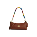 Kott Charlotte 25 Logo Klassikaline Lilleline V&auml;rv Keti ja T&otilde;mblukuga Sulgemine Peen Klibune Nahk Baguette K&auml;es kantav &Otilde;lakott Keskmine Naiste kotid CP097-IMR0B Basic Set (Bag+Dust Bag)