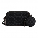 Coach Charter 19 Klassikaline Monogramm Eemaldatav &Otilde;larihm Signatuur Denim Ja Peen Vasikanahk Crossbody Kott V&auml;ike Naiste Crossbody Kott CS478-DRJ Basic Set (Bag+Dust Bag)
