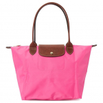 Longchamp Le Pliage Logo reljeefne kl&otilde;pskinnitusega taaskasutatud pol&uuml;amiidist kott &otilde;lakott Naiste kotid Roosa L2605089P73 Basic Set (Bag)