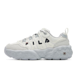 FILA MUFFIN Cushioning Abrasion Resistant Breathable Lightweight Low top Casual Shoes Women's Micro White F12W541145FWW 37.5