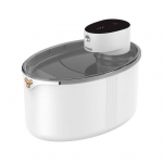 2,5-liitrine juhtmeta kassi veepurskkaev akuga t&ouml;&ouml;tav veeautomaat Automaatne juhtmeta lemmiklooma veepurskkaev kassidele koertele valge