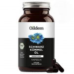 Oildem Orgaaniline Nigella Sativa seemne&otilde;li kapslid Vegan (FILTREERIMATA), (Kuumt&ouml;&ouml;tlemiseta)