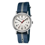 Timex Weekender K&auml;ekell Mineraalkreem T2N654, Messing, Klaas, Nailon, beež