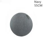55 65 75 85CM Joogapalli tolmukindel kate libisemisvastane puuvillane antistaatiline higiimav Joogafitnesspalli kate kaitse&uuml;mbrise jaoks Praktiline kasutamine Grey 55CM