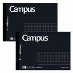 KOKUYO Campus T&auml;iskasvanute Campus Poolruuduline B6 50 x 2 vihikupakett, Suurus, Ruuduline, Muudetud, Must, Lehed, (NO-295S5-DX2SET)