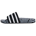 Adilette Hirocoledge x Adilette Adidas Originals Pl&auml;tud 'Takahashi Hiroko - Must Valge' FY1592 38