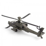 1:32. skaala AH-64 lennukimudel M&auml;nguauto Sulamist Valatud P&ouml;&ouml;rlev Propeller Heli Valgus H&auml;vituslennuki Mudelid Lastele Kingitused roheline
