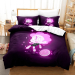 Uus Kawaii Steven Universe voodipesukomplekt, &uuml;heinimesevoodi, kaheinimesevoodi, &uuml;lisuur kaheinimesevoodi, t&auml;iskasvanud lapse magamistuba, 3D prindiga anime voodilinade komplekt 135x200cm