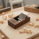 Jaapani t&otilde;mbeh&ouml;&ouml;vel kiirterasest eebenipuuplokk terava l&otilde;ikega k&auml;sihoobl puuseppadele, DIY 105MM Ebony Plane