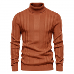 Kampsun S&uuml;gis uus meeste kilpkaelusega vabaaja kootud soe aluss&auml;rk Meeste &uuml;hev&auml;rviline pullover, suur suurus S