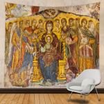 Viini kristliku kiriku seinavaip Kodu Boho dekoratsioon N&otilde;iakunst Seinakujundus Tilkuv seinakate Kristus Issand Ingel Seinavaip 180X230cm
