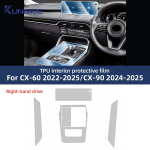 TPU Kaitsekile Mazda CX-60 CX-90  2024 2025 Autode Sisekeskkonna Keskkonsool L&auml;bipaistev Kriimustusvastane Tarvikud left steering wheel