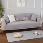 Hooajaline puuvillane pestud kangast diivanimatt Lihtne &uuml;hev&auml;rviline pehme kodu diivanikate kangas Tolmukindel libisemiskindel hingav diivanir&auml;tik 70x70cm 1pcs
