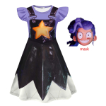 Laste &Otilde;udusm&auml;ng M&auml;nguaeg Lily Cosplay Kost&uuml;&uuml;m T&uuml;druk Riietumine Bobi 5. peat&uuml;kk Lily Laste riided Halloweeni karneval 140 black