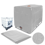 1000L IBC veepaagi kate 210D Oxfordi riie T&otilde;mblukuga disain V&auml;litingimustes P&auml;ikese Vihma Tolmukaitse Kate zipper 275 Gallon gray