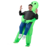 T&auml;iskasvanu ja lapse tulnukastronaut t&auml;ispuhutav kost&uuml;&uuml;m Halloweeni jaoks One Size black