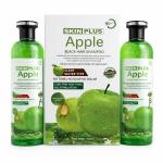 SKINPLUS Taimne Musta Juukse &scaron;ampoon, Amoniaagivaba, 1000ml, Vedel, K&otilde;ikidele Juukset&uuml;&uuml;pidele green