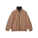 GUCCI SS23 Jakk Meeste Pruun Must 722511-ZALX2-1043 48-No Original Gift Bag Or Gift Box tumepruun v&auml;rv