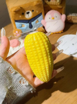 Tamagoyaki Jaapani Omlett Stressipall Toidukujuline Pehme M&auml;nguasi Kr&otilde;mpsuv Pigistatav Pall ASMR Heli Antistress Fidget M&auml;nguasjad T&auml;iskasvanutele maisi v&auml;rv