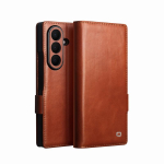 QIALINO &Otilde;livaha Ehtne Nahk Klapp&uuml;mbris v&otilde;i Samsung Galaxy Z Fold8 Fold 8 Ultra Lehma Nahast Kaardipesa Rahakott Jalgtelefonikate Genuine Leather&Galaxy Z Fold8 Ultra gray