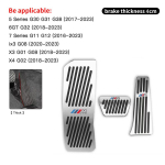 BMW M Power Pedaalikate Alumiiniumisulam Libisemisvastased Tarvikud BMW M E90 E60 F30 F10 E39 E36 F20 G30 G20 E87 E92 E91 jaoks / Kleebis