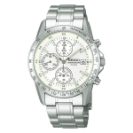 Seiko Selection SBTQ039 Meeste kvarts-kronograafkell, valge sihver white