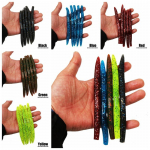 Sougayilang 5 tk Pehme kalap&uuml;&uuml;gi peibutis usss&ouml;&ouml;dad peibutis peibutis bassi kalastustarbed 5pcs must