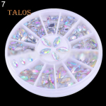 V&auml;rviline l&auml;ikiv k&uuml;&uuml;nekunsti ratas V&auml;rviline t&auml;ht DIY manik&uuml;&uuml;ri tarvikud k&uuml;&uuml;nehooldus #1