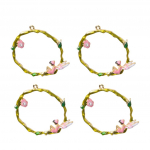 Alloy enamel Angel Garland charms pendants for jewelry making DIY accessory as described mitmev&auml;rviline