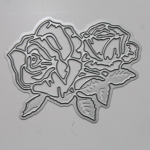 Roosi lillede metallist l&otilde;ikevormid, &scaron;abloonid, stantsitud l&otilde;iked meisterdamiseks v&auml;ljal&otilde;igete albumi jaoks, paberist kaardi reljeef