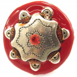 Les Tr&eacute;sors De Lily [E5851] - Bague Cr&eacute;ateur 'Les Souvenirs du Pass&eacute;' Rouge punane