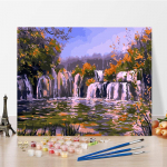 Kunst DIY Maalimine numbrite j&auml;rgi Teemantmaal Hobid &Otilde;limaal Numbrimaal Kodusisustus Digitaalne &otilde;limaal 40x50cm no frame