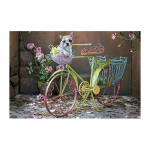 5D isetehtud teemantmaaling v&auml;rviline jalgratas teemanttikandid ristpistes kodukaunistus k&auml;sitsi valmistatud kingitused Round 20x30cm