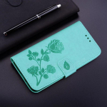 Lillega nahast magnetiga klapp&uuml;mbris Samsung Galaxy A12 A32 A42 A52 A72 5G A21S A51 A71 A01 A11 A21 A31 M21 S20 FE S21 S30 Plus Ultra rahakoti raamatukaanele Samsung Galaxy A01 roheline