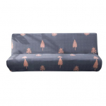 Couch Cover Smooth Easy to Install Printed Universal Armless Elastic Sofa Cover Armless Sofa