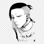 Uta Tokyo Ghoul Piercings Tokyo Ghoul Anime Triikraud peal plaastrid riietele Aplikatsioonid Kleebised riietel Kuumustundlik kohandatud plaaster