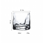 250 ml loominguline l&auml;bipaistev veiniklaas kuumakindel l&auml;bipaistev kristall&otilde;lu viski br&auml;ndi viinatops V&auml;rvilised joogin&otilde;ud baari kingitused 250ml Transparent