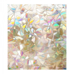 3D mittekleepuv aknakile dekoratiivne privaatsus staatiline klammerdub aknakleebised klaaskile 45*200CM valge