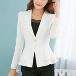 Naiste s&uuml;gisene must bleiser Lotus Leaf t&ouml;&ouml;riietus naiste moe&uuml;likond XXXL taevasinine v&auml;rv