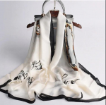 Sall Sall, pikk mood, siidiimitatsioonist kangast naiste siidist sall 180x90cm