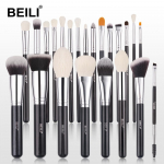 EILI Black 23 tk Make Up Brushes Tools Foundation Eyeshadow Eyelash Brow Brush Professionaalne meigipintslite komplekt Natural Hair