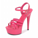 Catwalk Artifact Model, peened k&otilde;rged kontsad seksika musta platvormiga 15 cm kontsadega &uuml;lik&otilde;rge kontsaga sandaalid 36