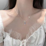 ANENJERY &Otilde;&otilde;nes liblikas ripats kaelakee naistele H&otilde;besinine Stone Choker kaelakeed Pulmaehted S-N718 h&otilde;be