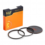 K&F CONCEPT NANO-X-1/8 pehme fookusfiltri difusioonfilter veekindla tolmukindla FMC rohelise kilega 49mm must