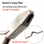 1 piece Dental Orthodontic V Stop Loop Bending Forming Plier Stainless Steel Wire Bend Form Instrument Tool Dentist Tool 1 piece
