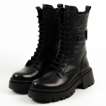 K&otilde;rged saapad Evromoda 64550 36 Must nahk 36 must