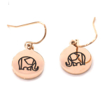 Les Tr&eacute;sors De Lily [R4465] - roosast kullast  Elevant  terasest disaink&otilde;rvar&otilde;ngad - 11 mm Heleroosa