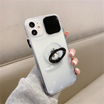 Libistage kaamera kaitse gradient l&auml;bipaistev &uuml;mbris iPhone'i 15 14 13 12 11 Pro Max XS X XR 8 7 Plus jaoks, r&otilde;ngahoidja statiivi l&auml;bipaistev kate iPhone 14 Pro Max must