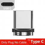 Essager 540 p&ouml;&ouml;rlev magnetkaabel 3A kiirlaadimise mikro-USB-t&uuml;&uuml;pi C-kaabel iPhone'i Xiaomi magnetlaadija telefoni andmesidejuhtme jaoks Only Type C Plug
